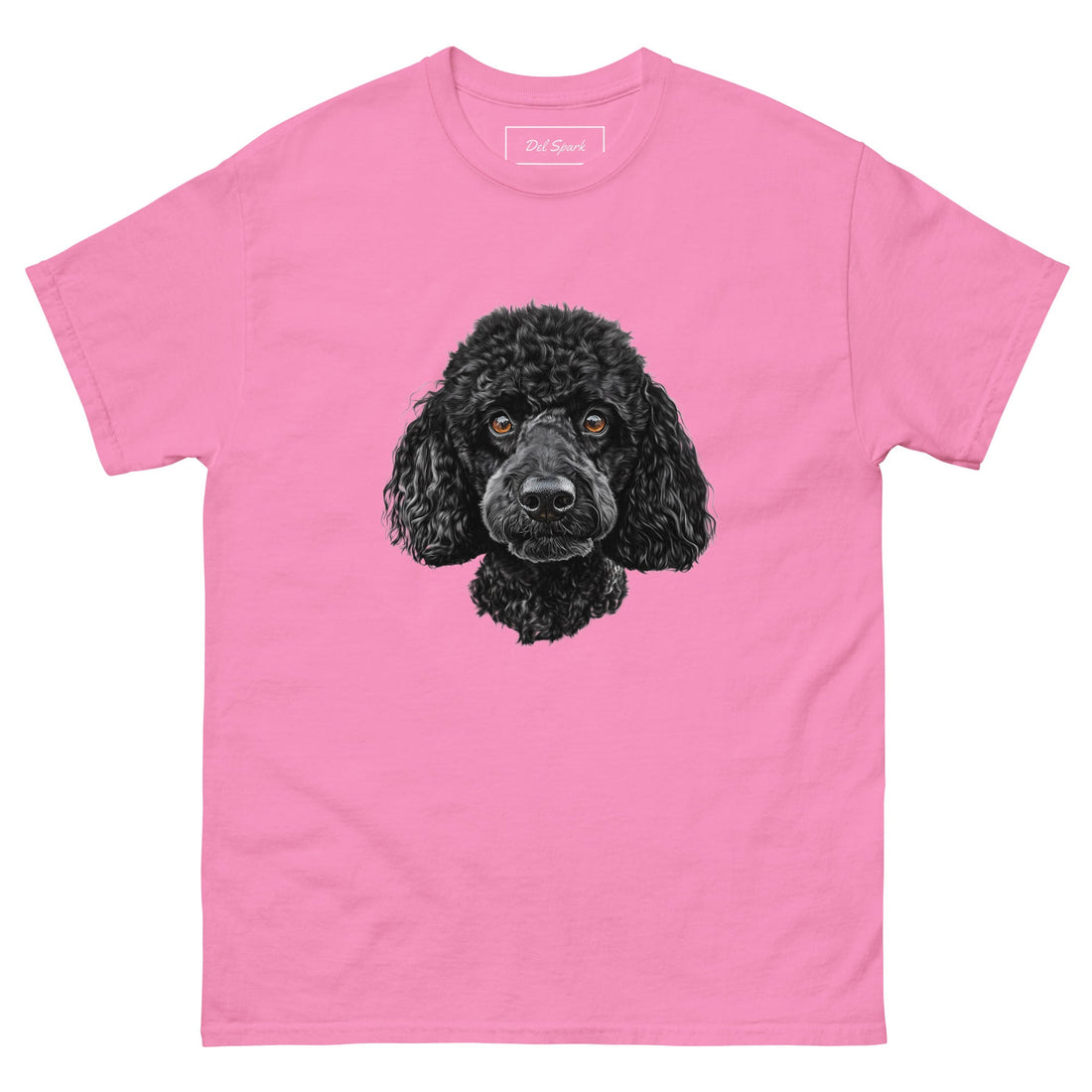 Black Poodle Unisex Classic T-shirt - Delspark print-on-demand t-shirt